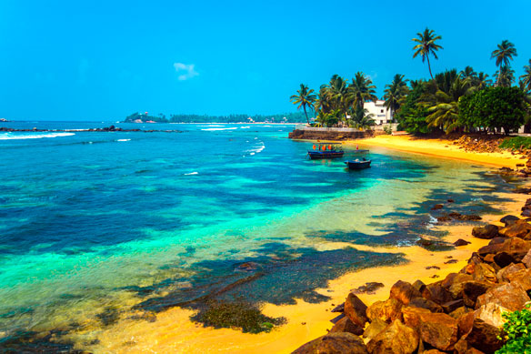 Perfect beach for snorkelling and diving, Sri Lanka