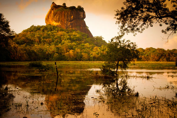 The iconic Sigiriya Rock Fortress in Sri Lanka